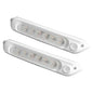 287mm Dual LED Awning Light 12/24V Amber & White Waterproof Caravan RV Lamp With Switch