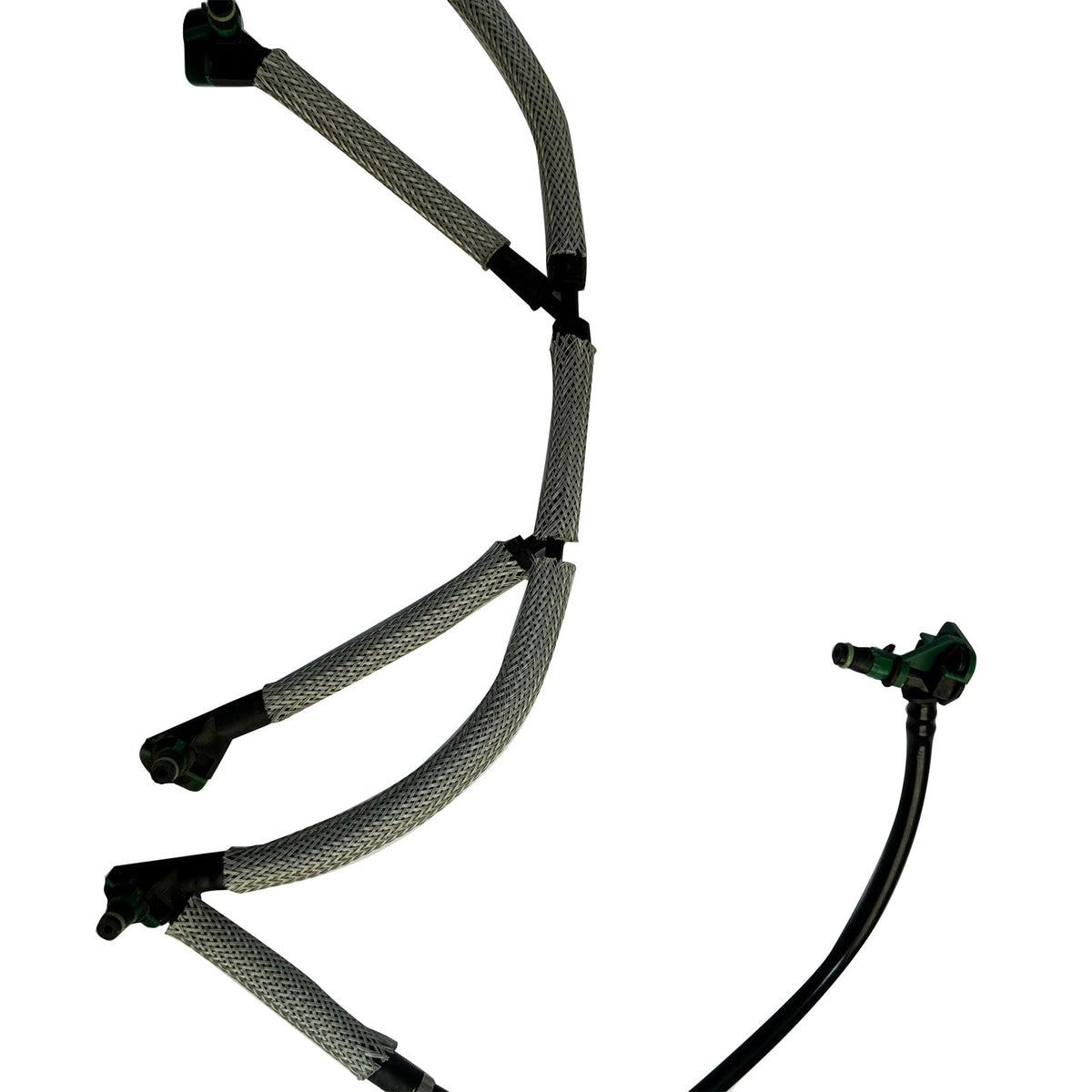 Engine Fuel Injector Leak Off Pipes Installation Parts Set For C4 C5