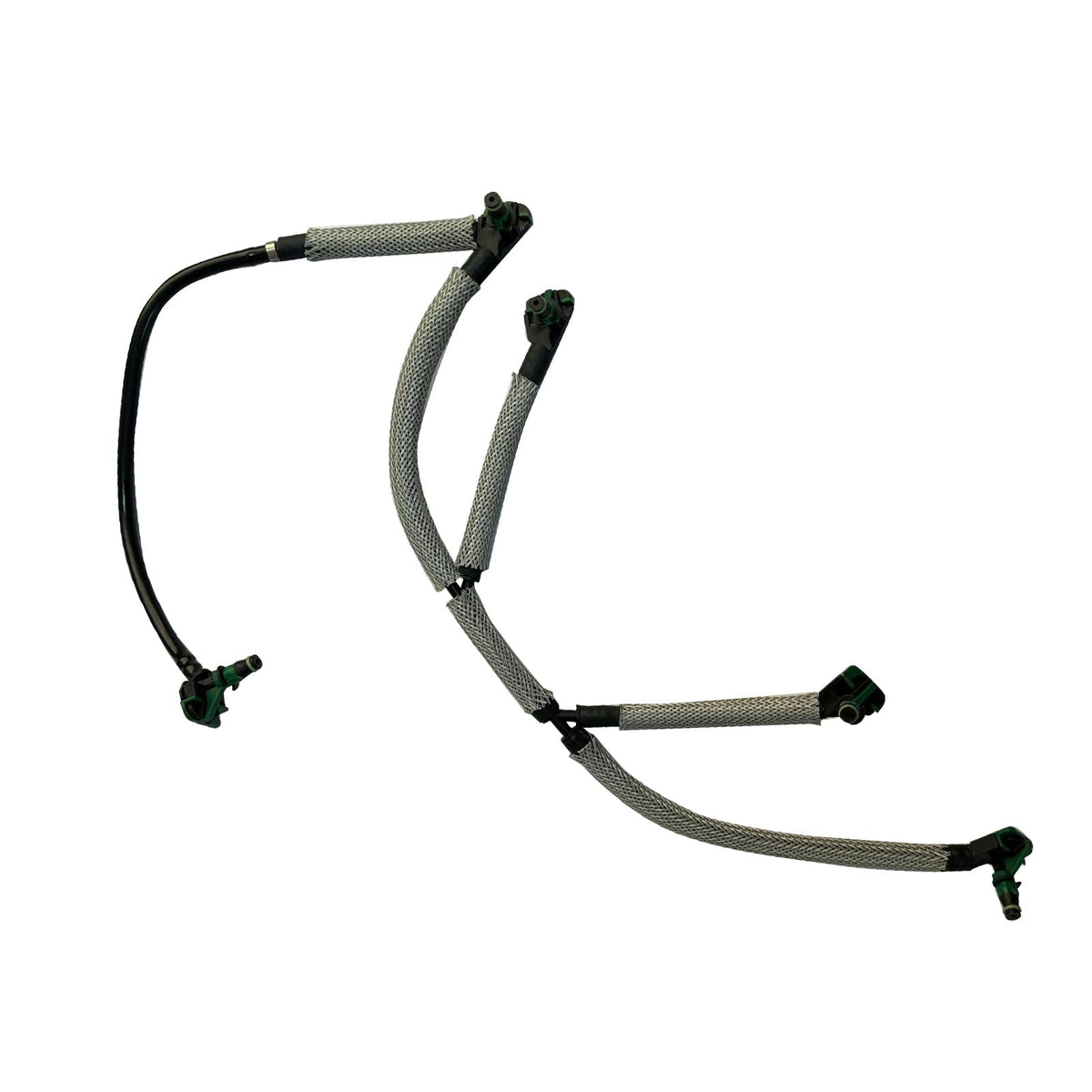 Engine Fuel Injector Leak Off Pipes Installation Parts Set For C4 C5